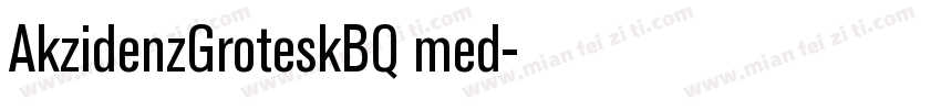 AkzidenzGroteskBQ med字体转换